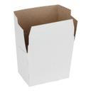 16 oz White Paperboard Square French Fry Food Pail