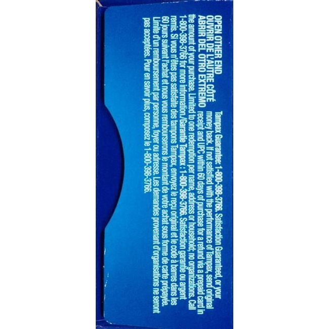 Tampax Unscented Regular Tampon, 10 Count -- 48 Per Case