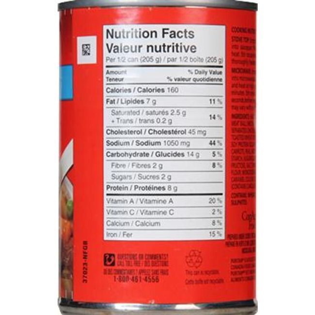 Puritan Ragoût De Boulettes De Viande Et De Légumes, 410 G -- 24 Par Boîte
