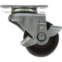 DEL3234186 Swivel Plate Mount Caster with Brake
