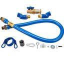 DOR1675KITCF2S48 3/4 in Blue Hose Swivel Max Gas Hose Connector Kit, 48 in