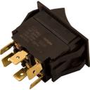 HEN29898 DPDT CTR-OFF Rocker Switch Fits 7/8 X 1-1/2 in Hole