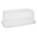 Evergreen Black/Clear 4.25 in RoseDome Lid and Base for Bar Cake