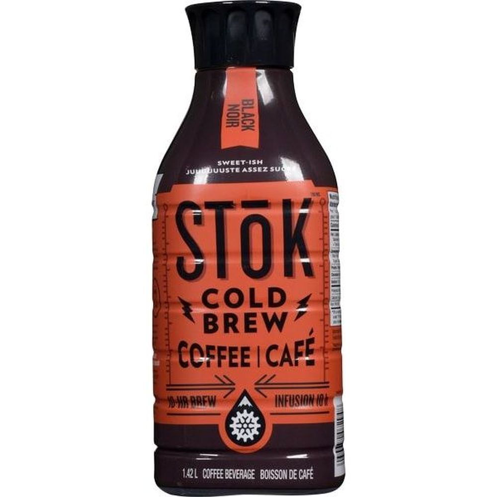 Stok Not Too Sweet Black Cold Brew Coffee,1.42 L -- 6 Per Case