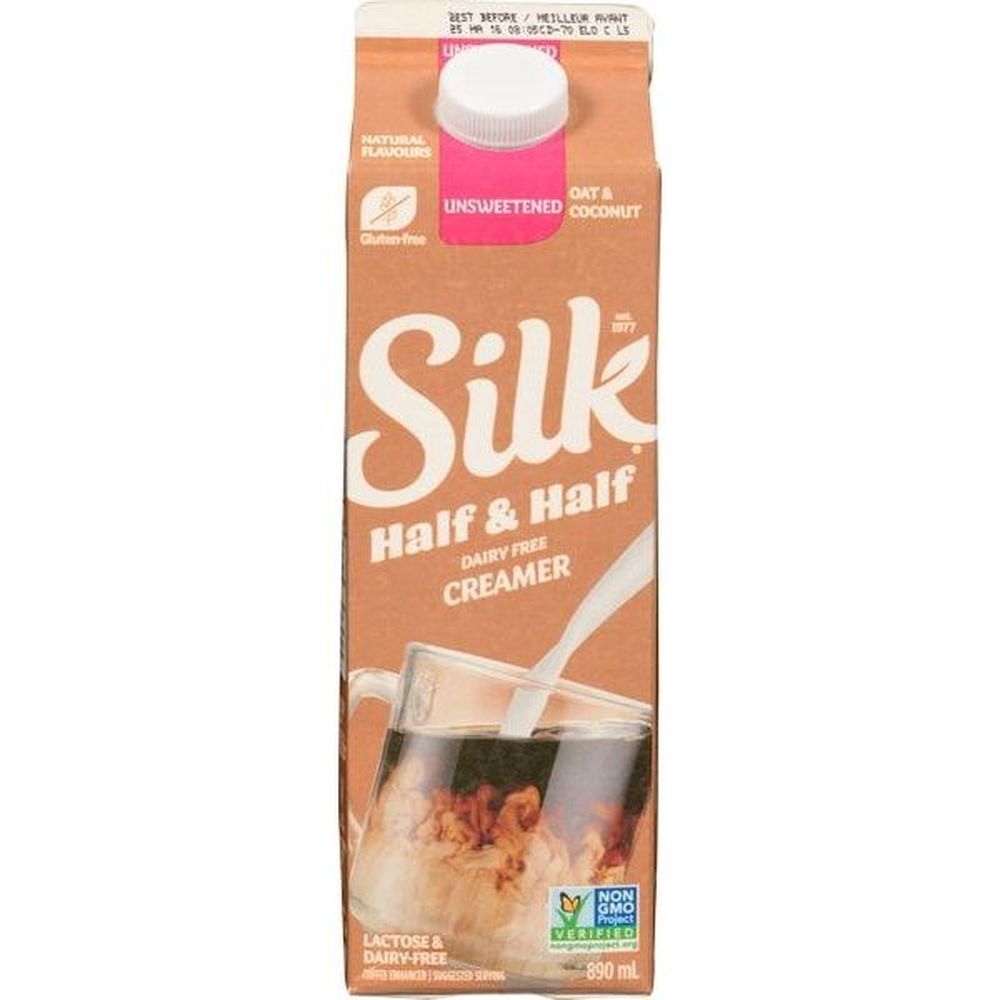 Silk Dairy Free Coconut Oat Half And Half Creamer, 890 Ml -- 12 Per Case