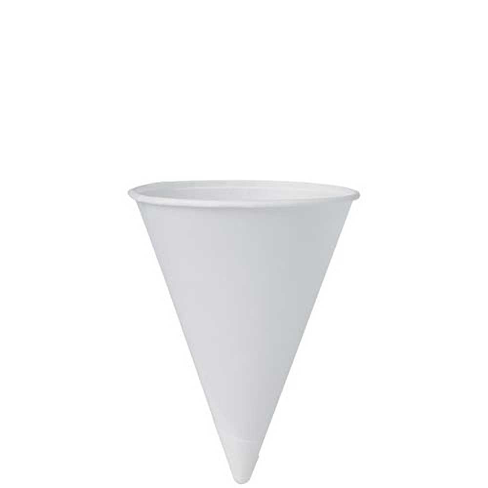 White Treated Paper Water/Refill Cone Cup