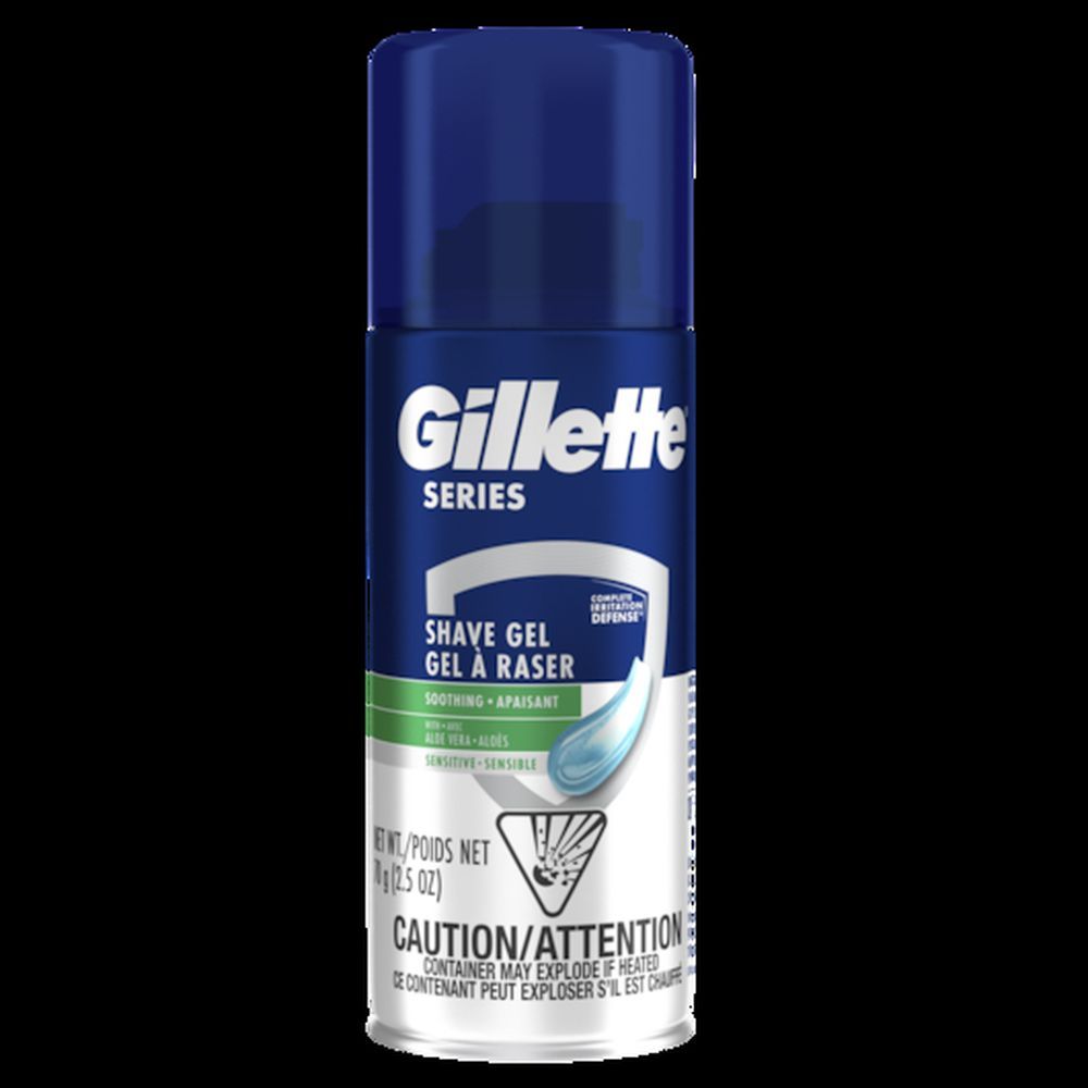 Gillette Series Sensitive Skin Shave Gel, 70.87 G -- 24 Per Case