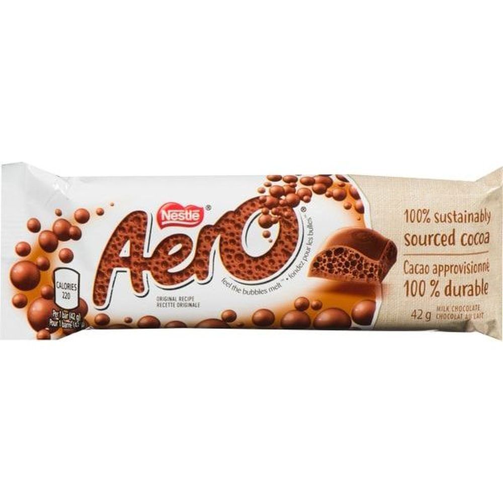 Aero Barre De Chocolat Aux Bulles, 42 G -- 192 Par Caisse