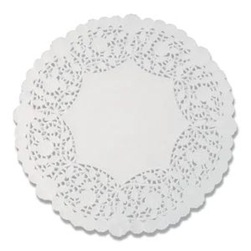 Lapaco 8 Inch Lancaster White Doilies, 500 Count - 10 Per Case