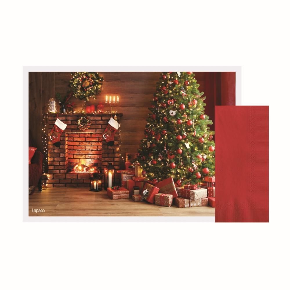 Lapaco Christmas Fireplace Combo Kit, 150 Count - 2 Per Case