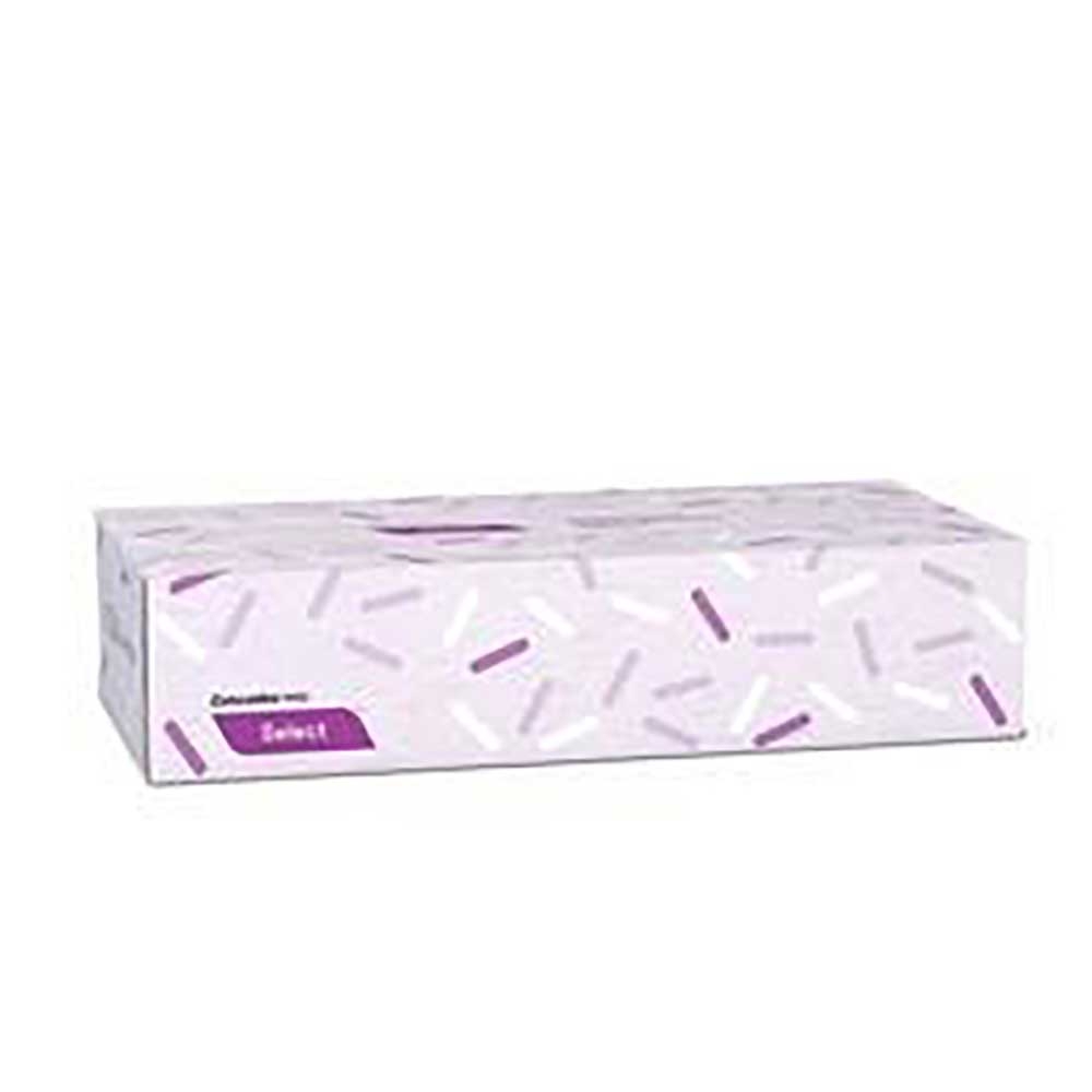 PRO Select White 2 Ply Flat Box Facial Tissue