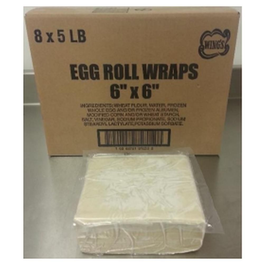 6.5 x 6.5 in Egg Roll Pasta Sheet