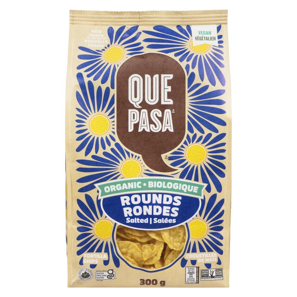 Que Pasa Chips De Tortilla Rondes Salées, 300 G -- 12 Par Boîte