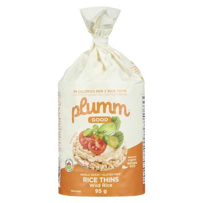 Plumm Good Galette De Riz Sauvage Mince Canadienne Biologique, 95 G -- 12 Par Boîte