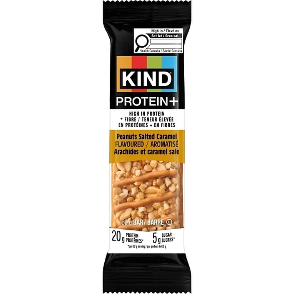 Kind Snacks Barre Protéinée Croustillante Au Caramel Salé Et Aux Cacahuètes Sucrées-salées, 62 G – 72 Par Boîte