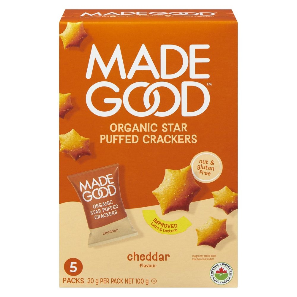 Organic Cheddar Star Puffed Cracker