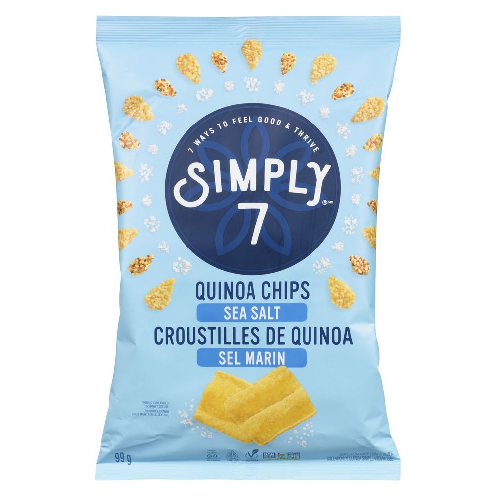 Simply7 Sea Salt Quinoa Chips, 99 G -- 12 Per Case