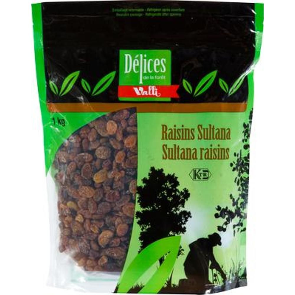 Delices Foret Raisins Secs Sultana, 1 Kg – 3 Par Caisse