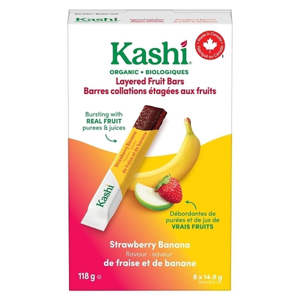 Kashi Organic Strawberry Banana Layered Fruit Bar, 118 G -- 6 Per Case