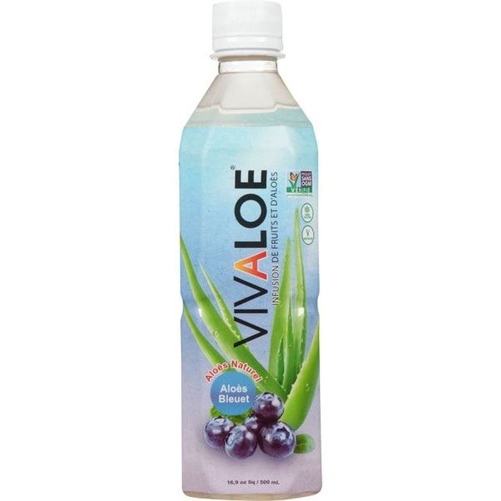 Vivaloe Eau D'aloès Aux Bleuets, 500 Ml -- 12 Par Boîte