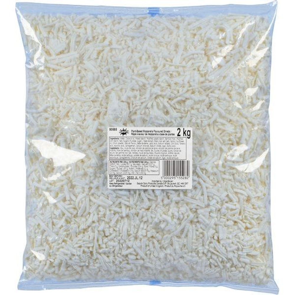 Vitalite Dairy-free Mozzarella Flavoured Shredded Cheese, 3 Kg -- 2 Per Case