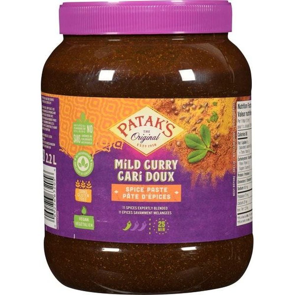 Pataks Mild Curry Paste, 2.38 Kg -- 2 Per Case