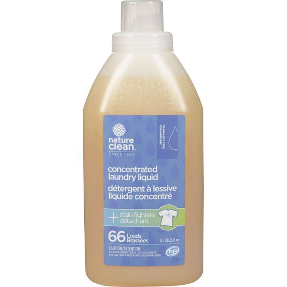 Nature Clean Fragrance Free Concentrated Laundry Liquid, 1 L