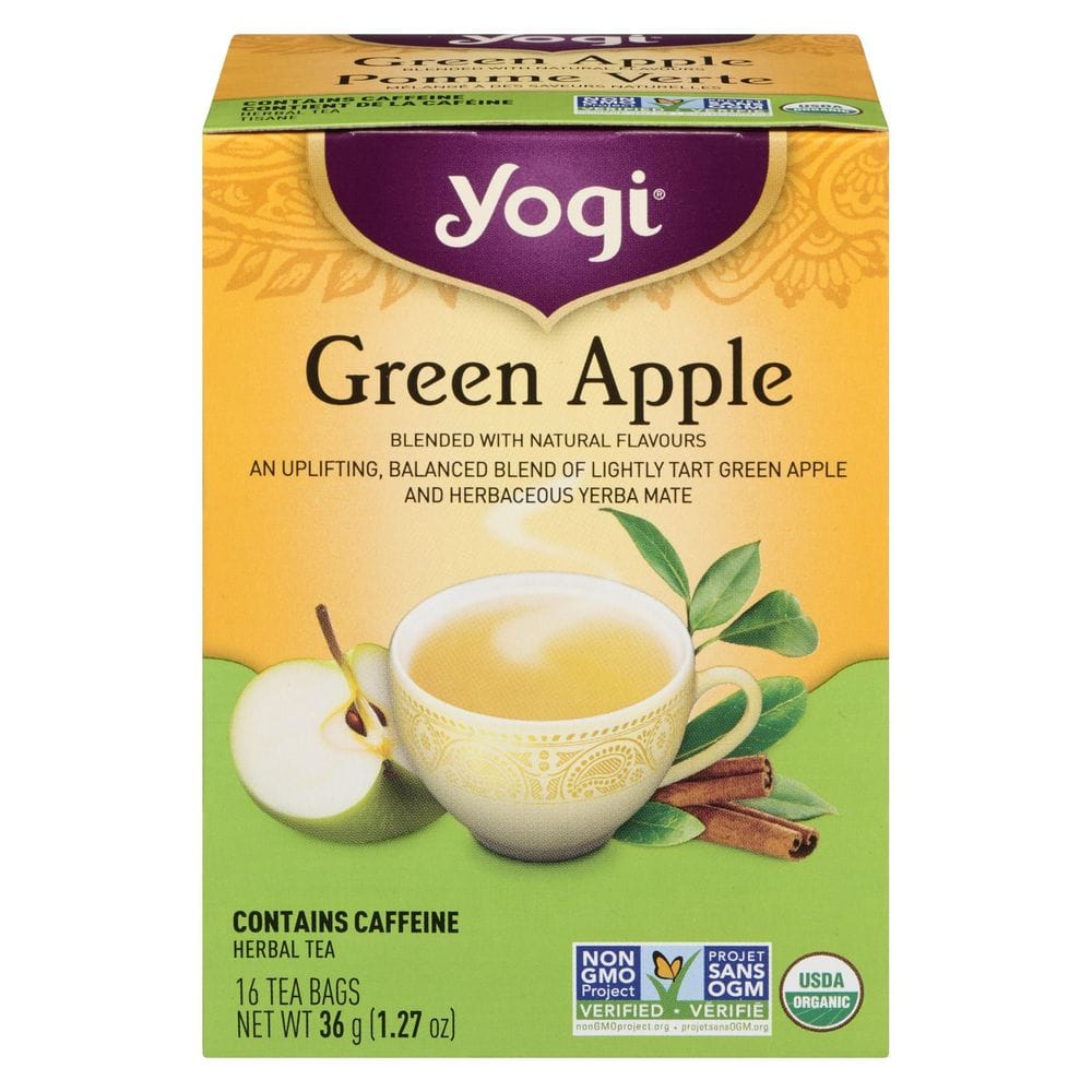 Yogi Green Apple Herbal Tea Bag, 16 Count -- 6 Per Case
