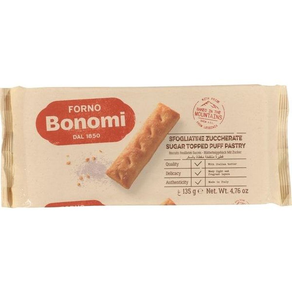 Bonomi Sfogliatine Sugar Topped Puff Pastry, 135 G -- 20 Per Case