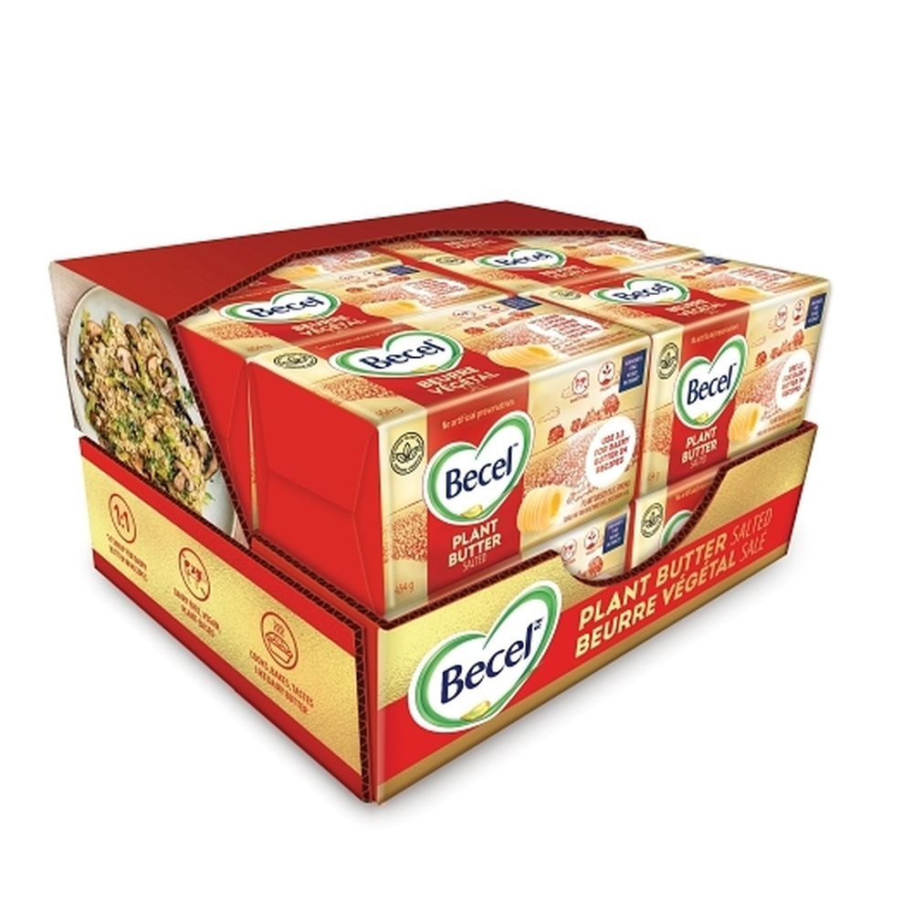Becel Beurre Végétal Salé, 454 G – 12 Unités Par Carton