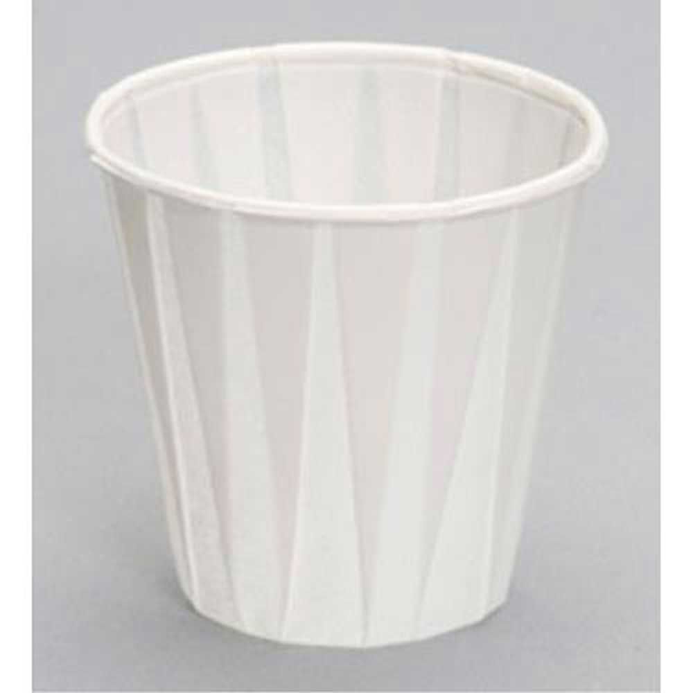 Genpak White Paper Drinking Cup, 3.5 Oz Capacity -- 2500 Per Case