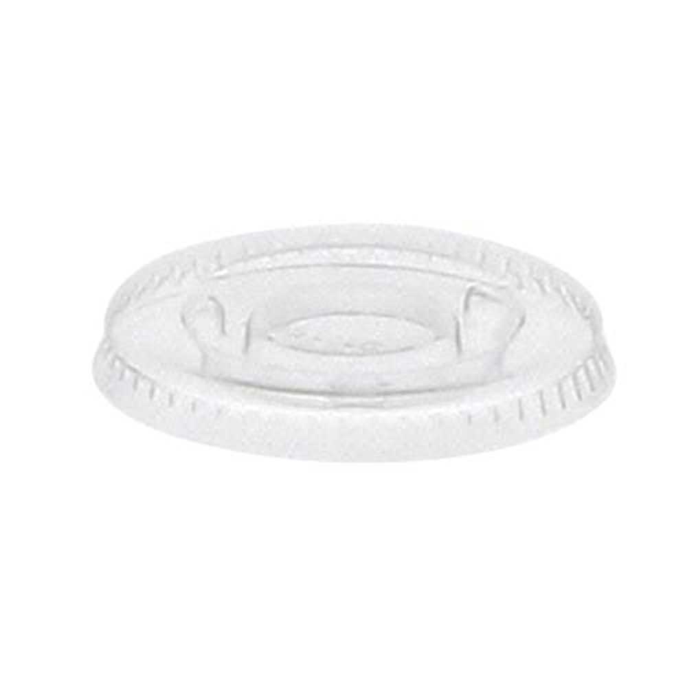 Clear PET Round Flat Lid for 1 oz Portion Cup