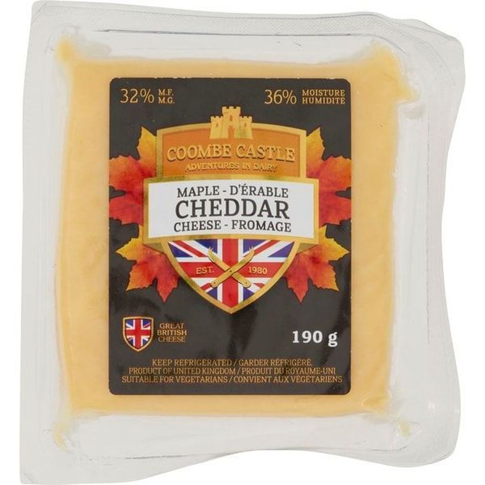 Coombe Castle Fromage Cheddar Au Sirop D'érable, 190 G -- 12 Par Caisse