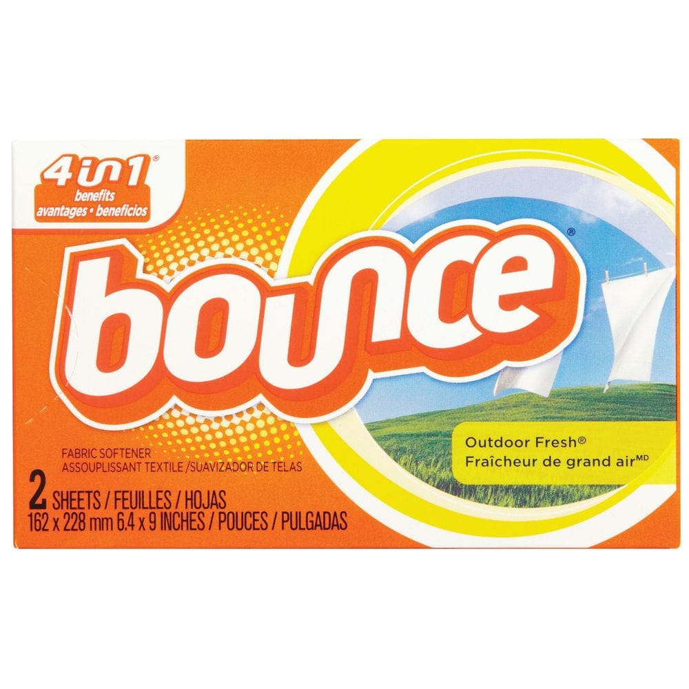 Bounce Outdoor Fresh Fabric Softener Dryer Sheet, 2 Count -- 156 Per Case