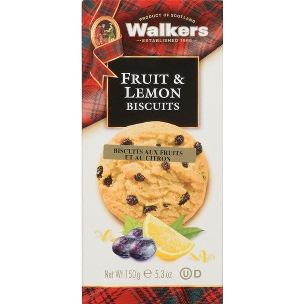 Walkers Biscuits Aux Fruits Et Au Citron, 150 G -- 12 Par Boîte