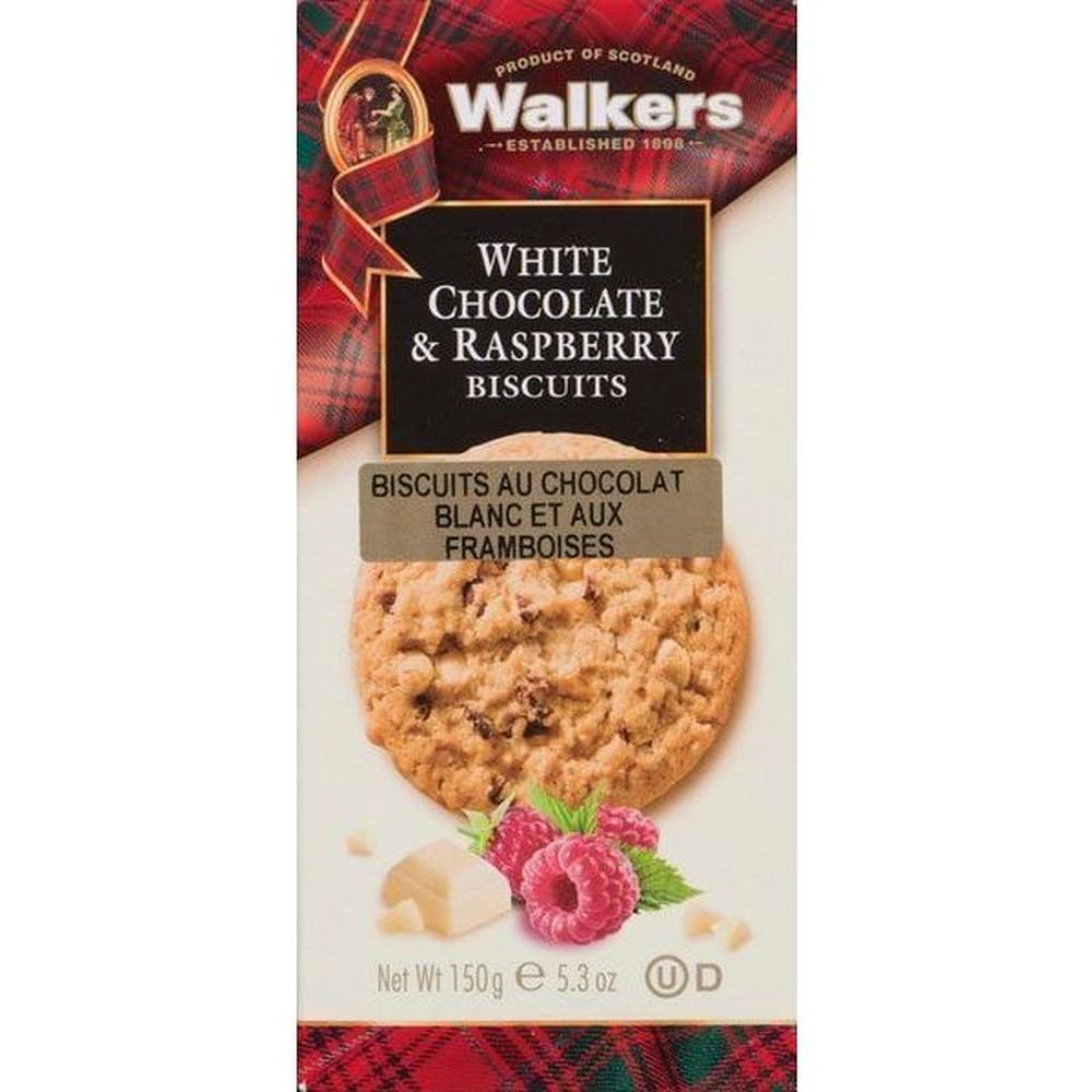 Walkers White Chocolate And Raspberry Biscuits, 150 G -- 12 Per Case