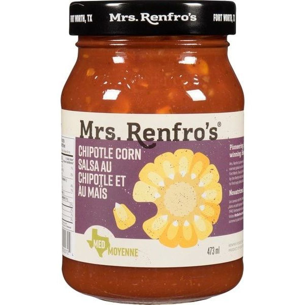 Mrs. Renfro's Chipotle Corn Medium Salsa, 473 Ml -- 6 Per Case