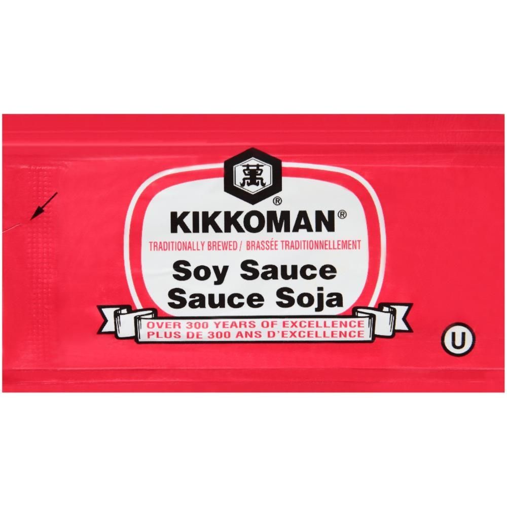 Kikkoman Soy Sauce, 6 Ml Sachet -- 500 Per Case