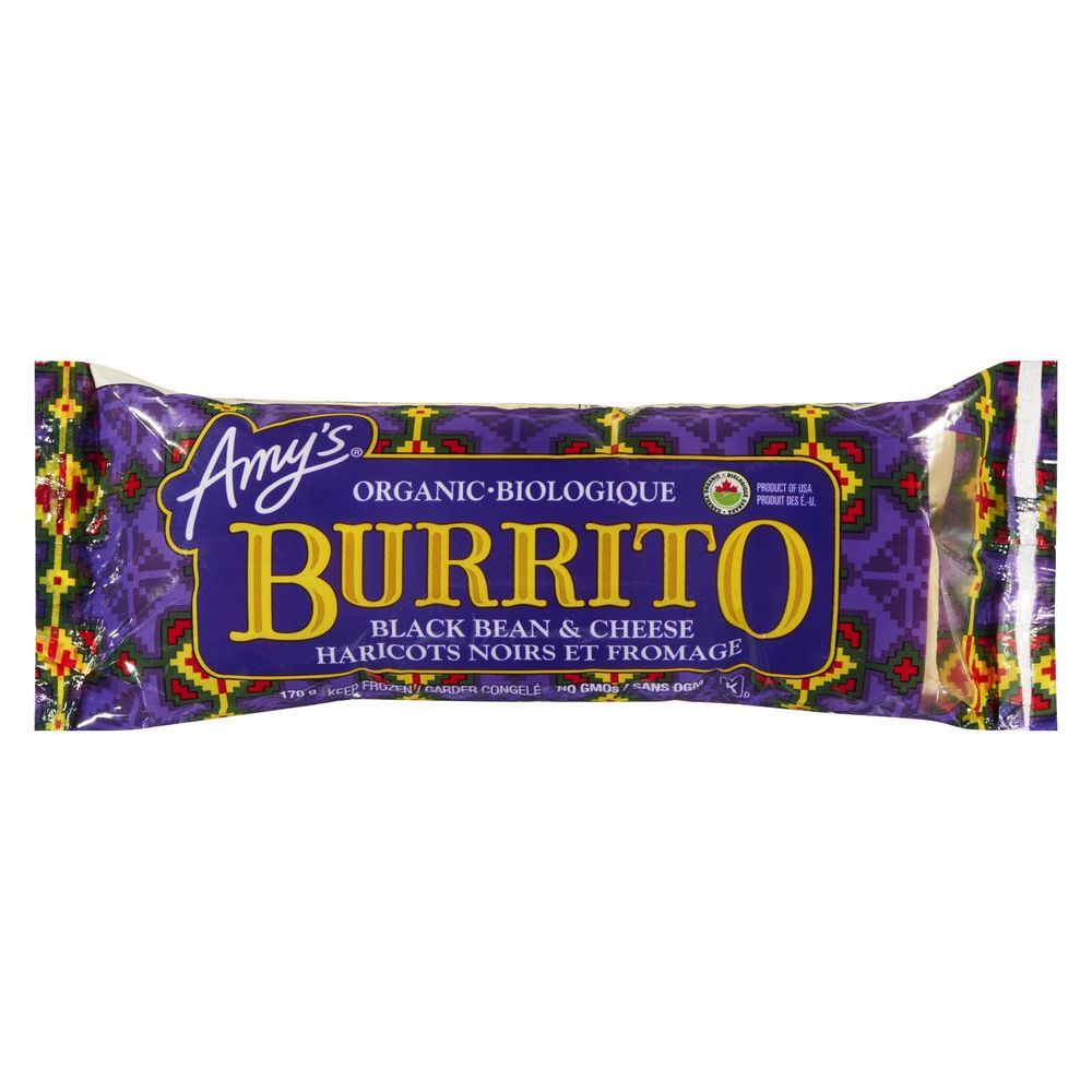 Amy's Organic Black Bean And Cheese Burrito, 6 Oz -- 12 Per Case