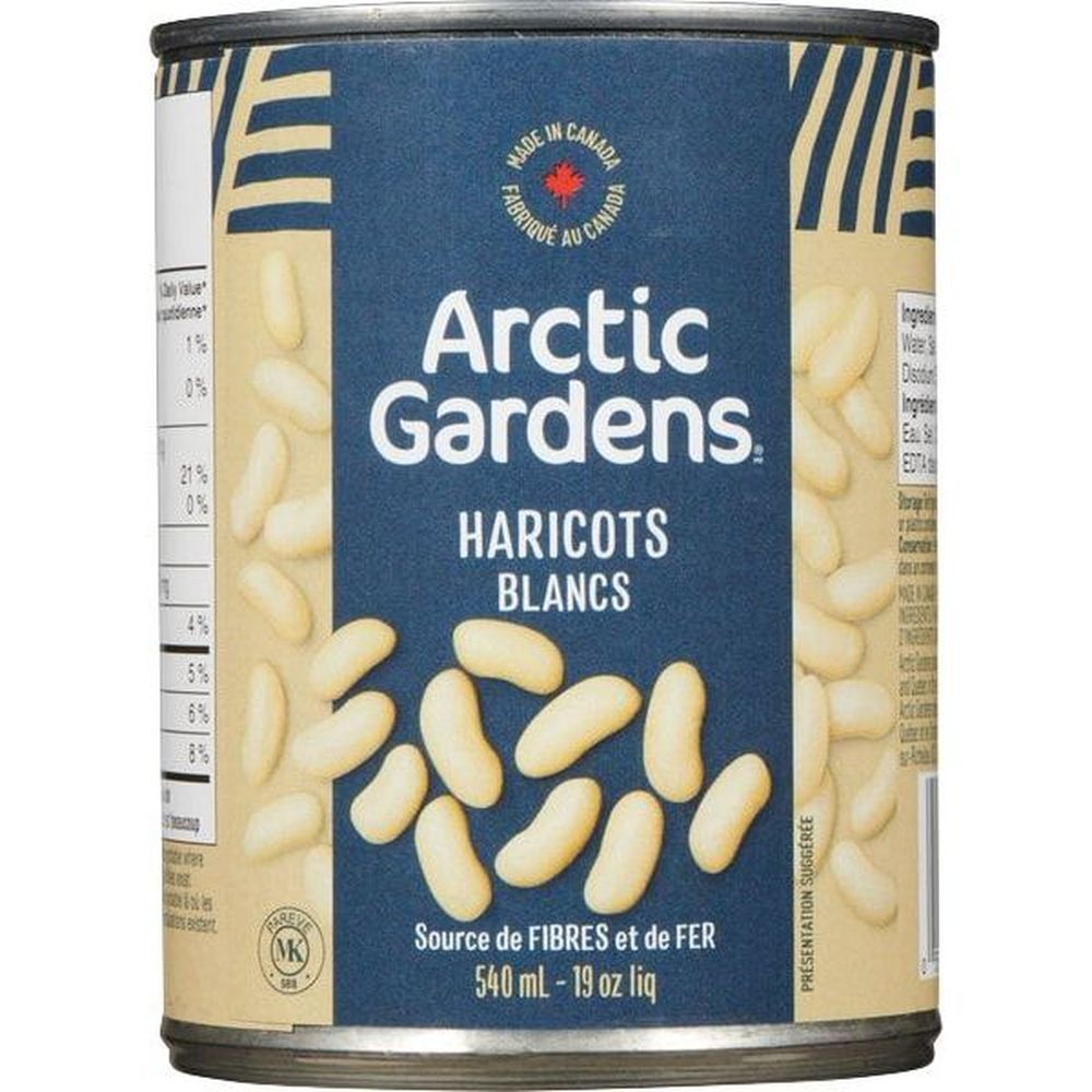 Arctic Gardens Haricots Blancs, 540 Ml -- 24 Par Boîte