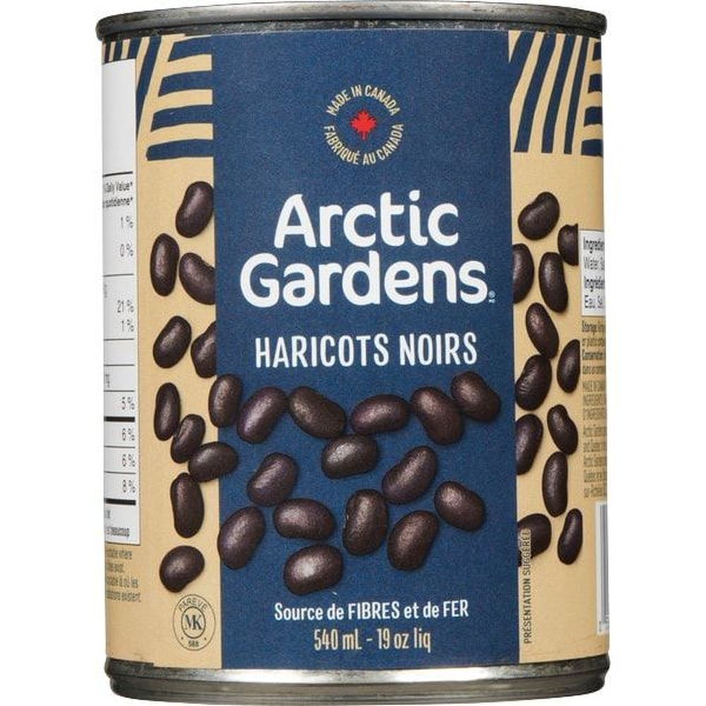 Arctic Gardens Black Beans, 540 Ml -- 24 Per Case