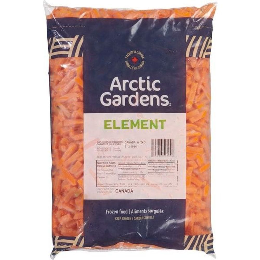 Arctic Gardens 1/4 In Julienne Carrots, 2 Kg -- 6 Per Case