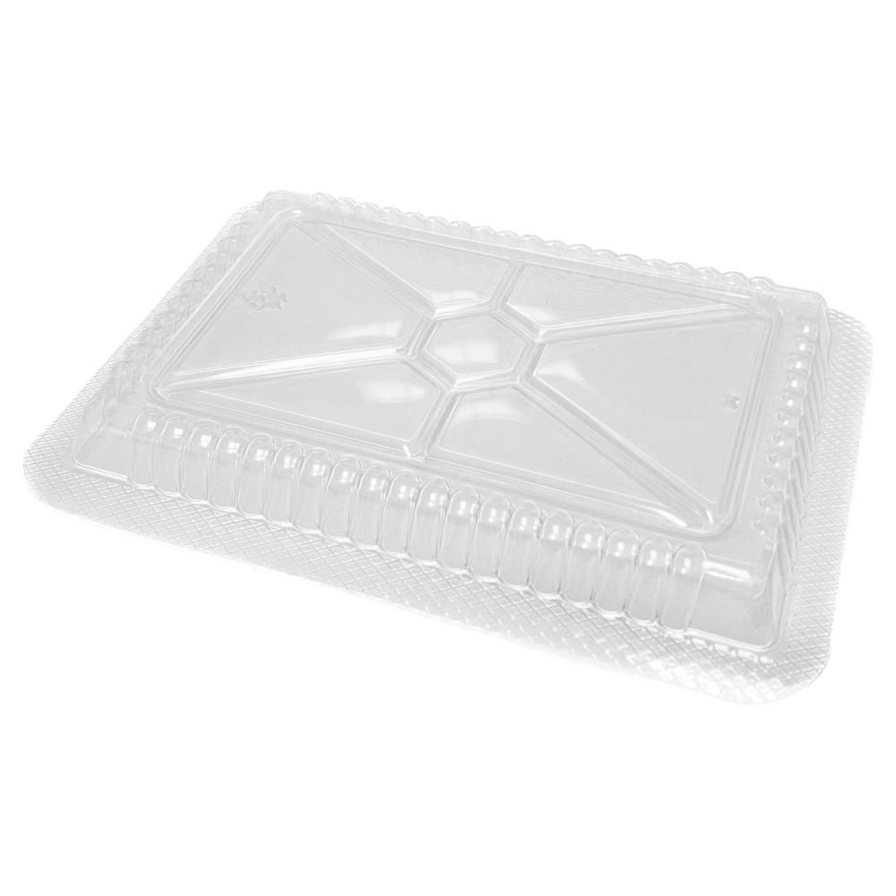 Chef Elite Polypropylene 6 X 8 In Rectangular Anti-fog Dome Lid Only, 125 Count - 4 Per Case