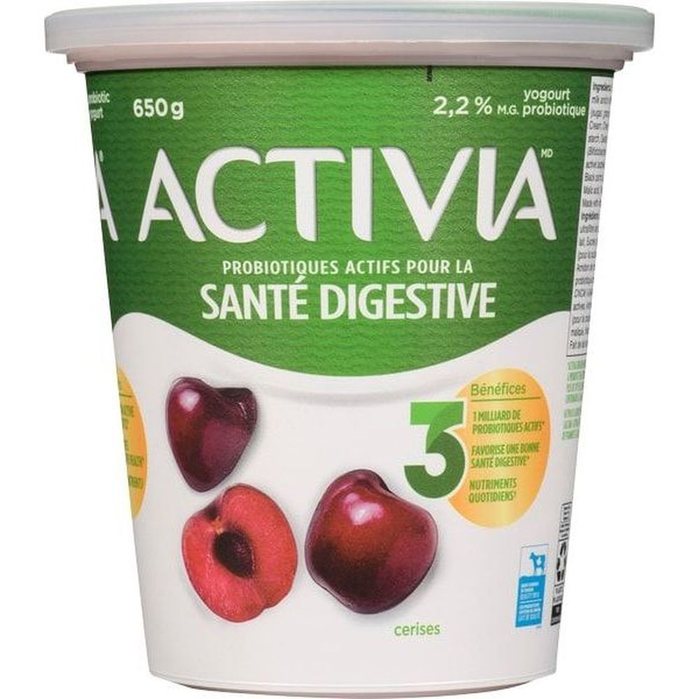 Activia Yaourt Probiotique À La Cerise, 650 G -- 6 Par Boîte