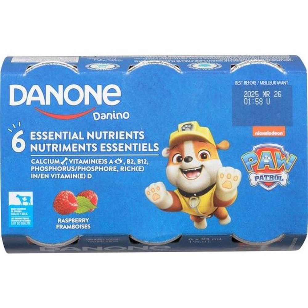 Danone Yaourt À Boire À La Framboise, 93 Ml -- 48 Par Caisse
