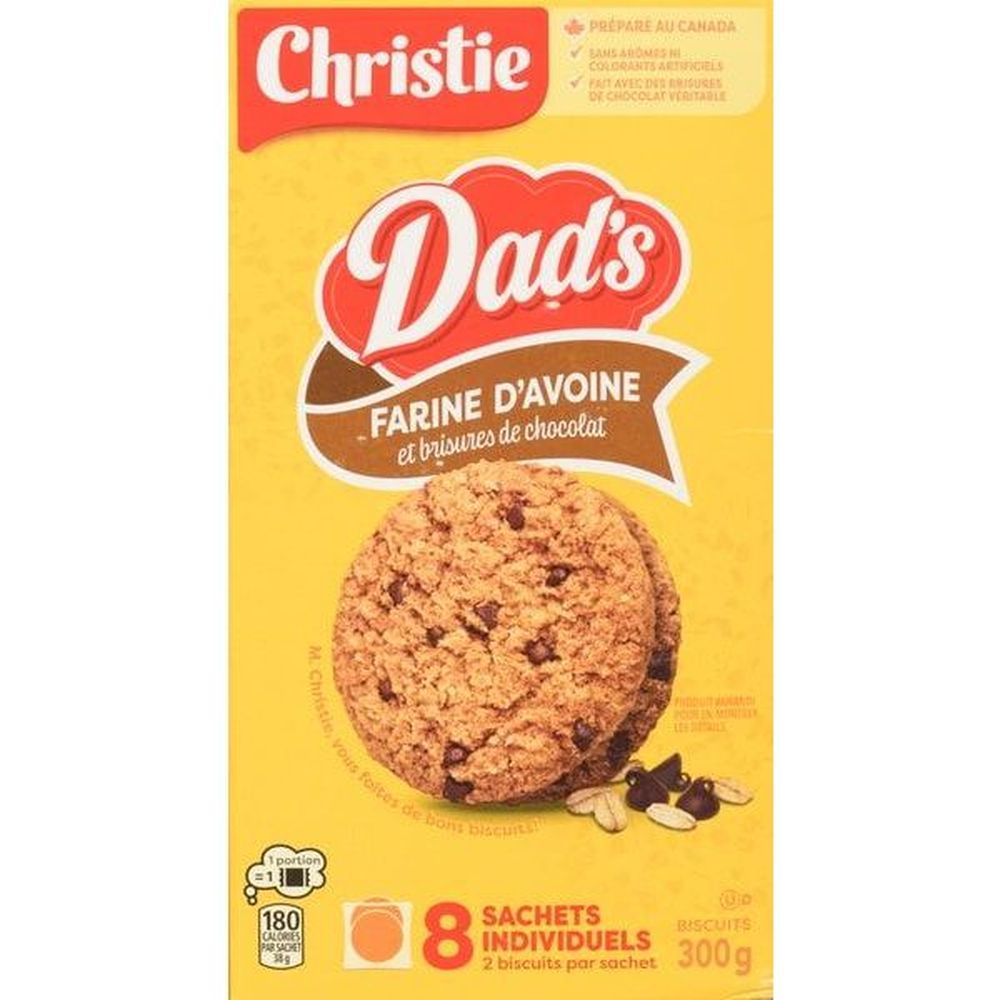 Dad's Chocolate Chip Oatmeal Cookies, 300 G -- 16 Per Case