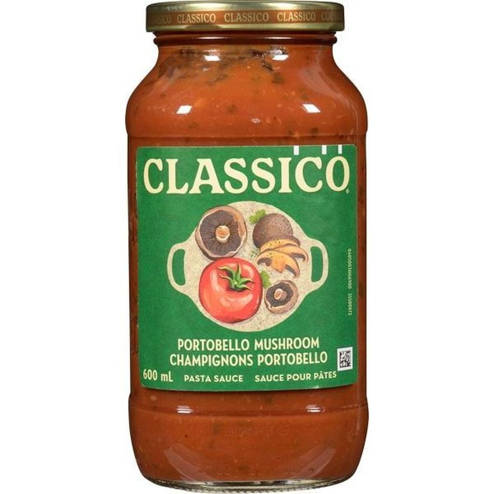 Classico Sauce Pour Pâtes Aux Champignons Portabella, 600 Ml -- 12 Par Caisse