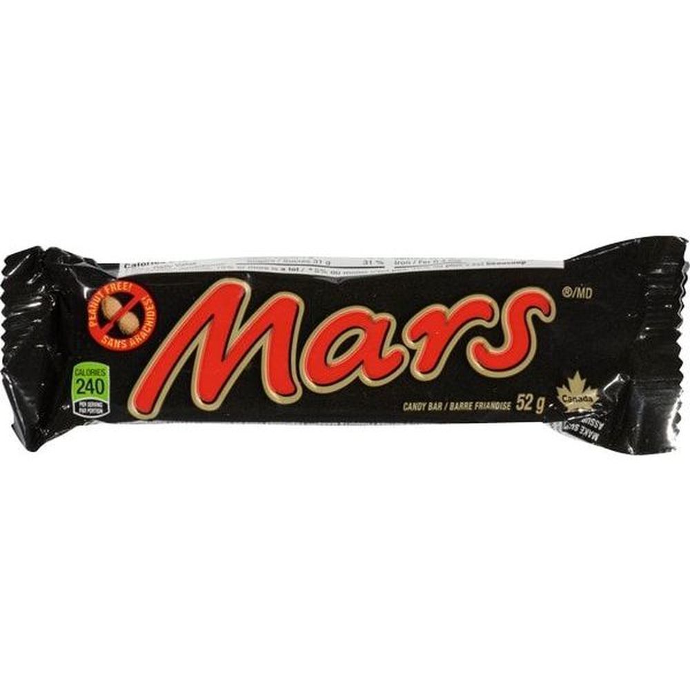 Mars Barre De Chocolat, 52 G – 4 Par Boîte
