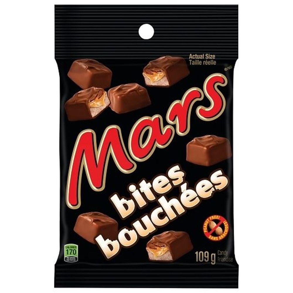Mars Bouchées De Chocolat, 109 G – 12 Par Boîte