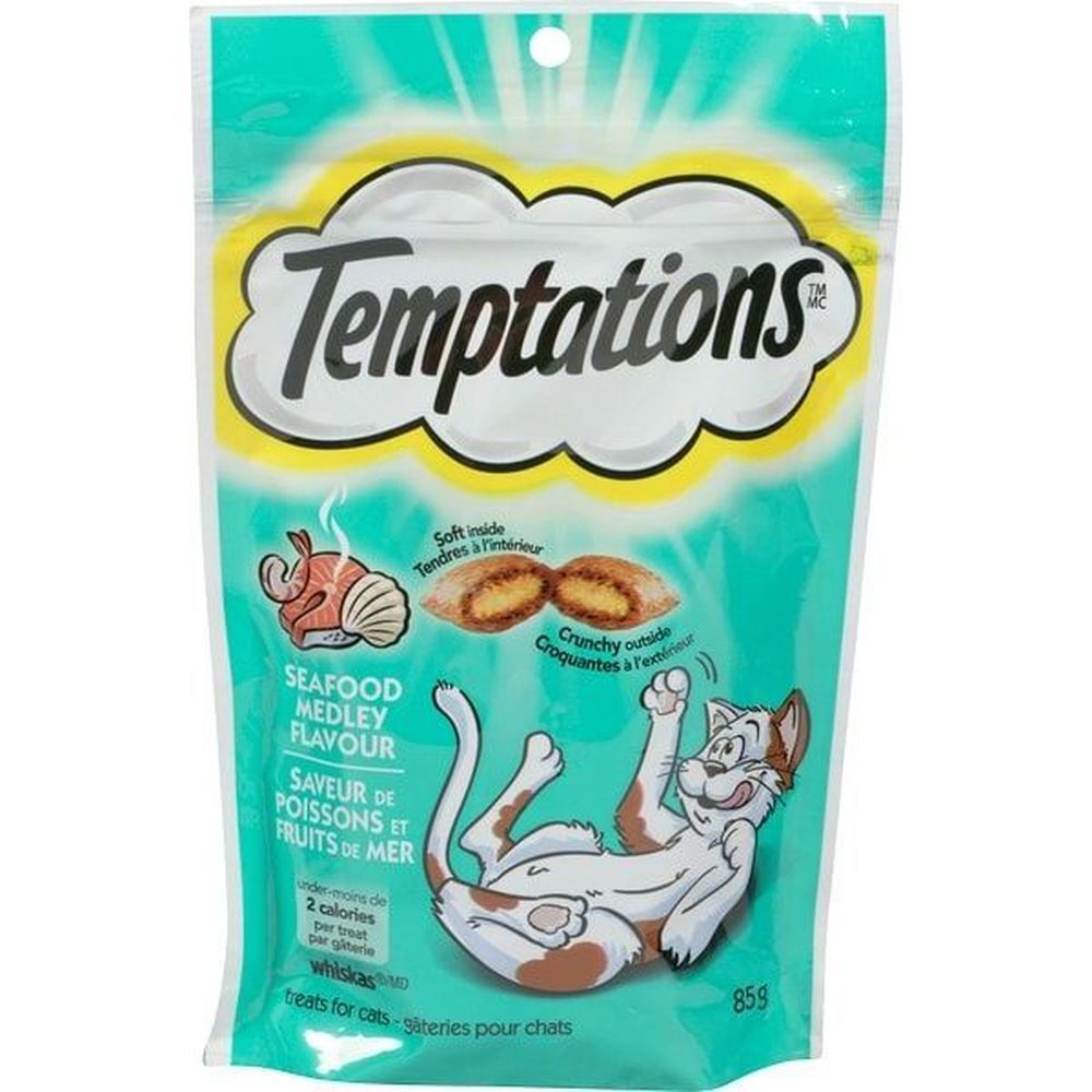 Whiskas Temptations Seafood Medley Cat Treat, 85 G -- 12 Per Case